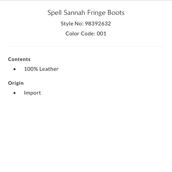 SPELL Sannah Fringe Boots - Picture 11 of 11